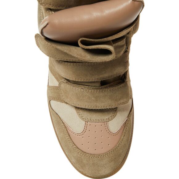Isabel Marant Bekett Hidden Wedge High Top Sneaker - 10 US/40 EU - Taupe - Picture 5 of 6